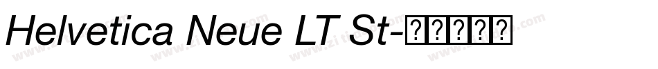 Helvetica Neue LT St字体转换